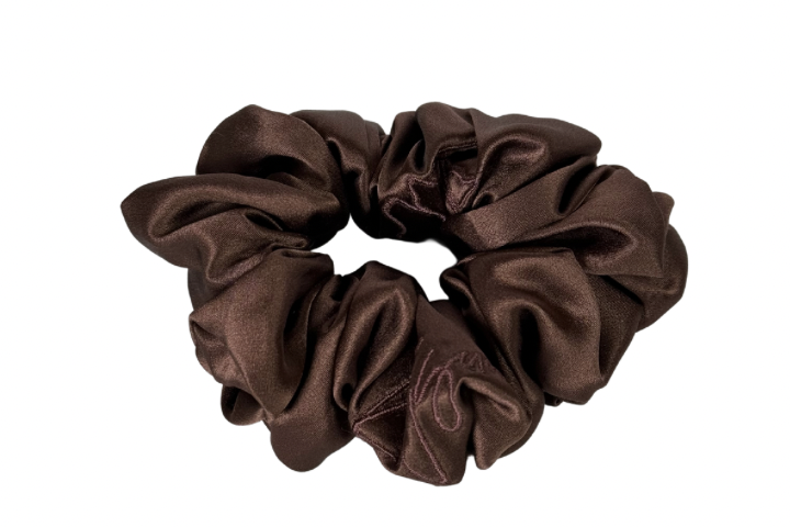 Extra Large Hand Embroidered Mulberry Silk Scrunchie